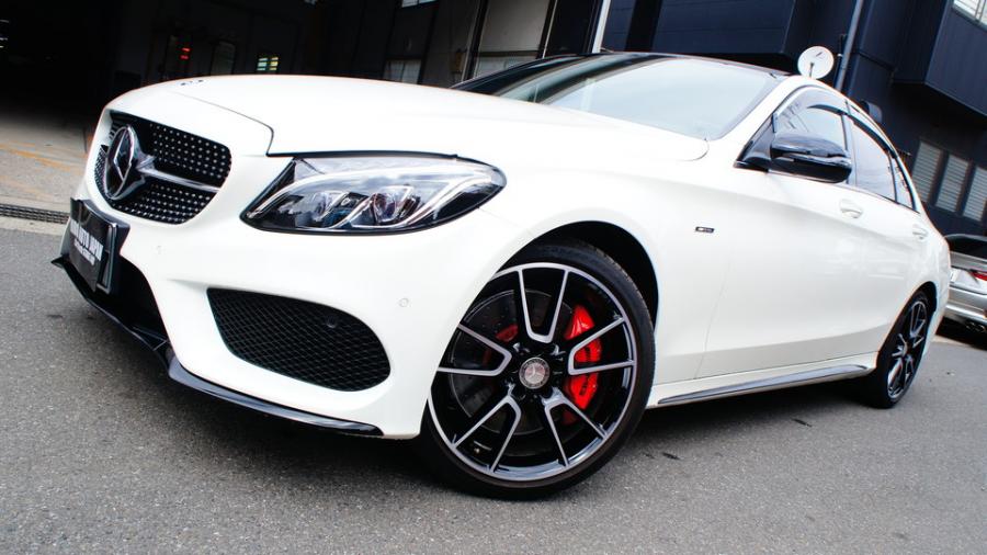 キャリパー塗装施工事例：ベンツC450純正キャリパー塗装＆ローター塗装　COLOR:#001 Italian losso solid IMG9_1321_1WRSrD_sub6.jpg