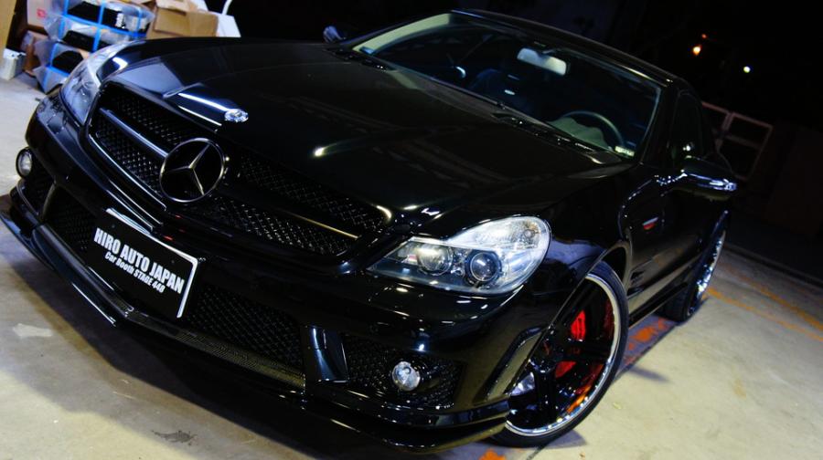 ベンツSL63AMG　キャリパー塗装　COLOR:#001 Italian losso solid