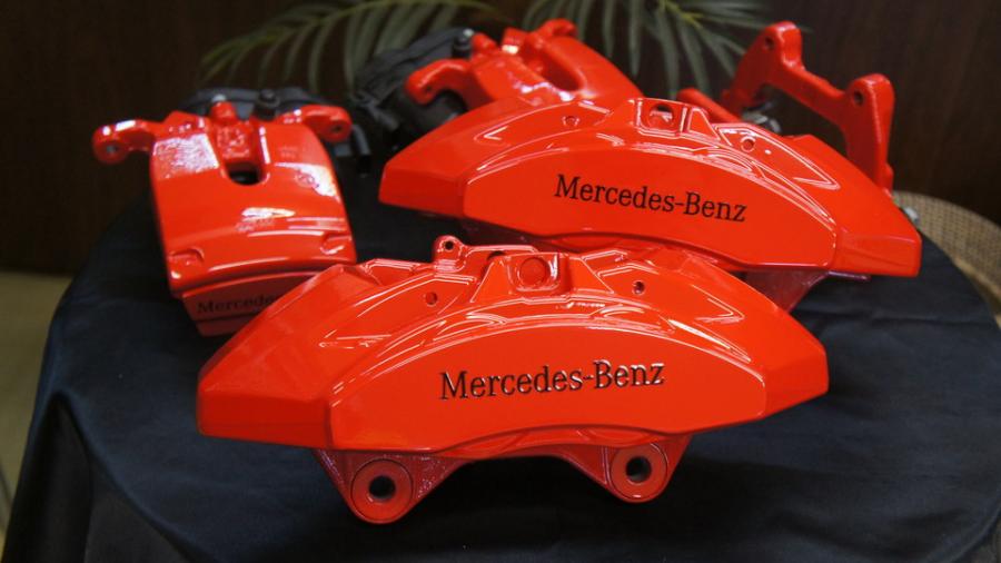 ベンツR231SL　キャリパー塗装　COLOR:#001 Italian losso solid