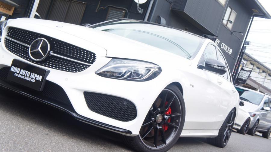 ベンツC43AMG　キャリパー塗装　COLOR:#001 Italian losso solid