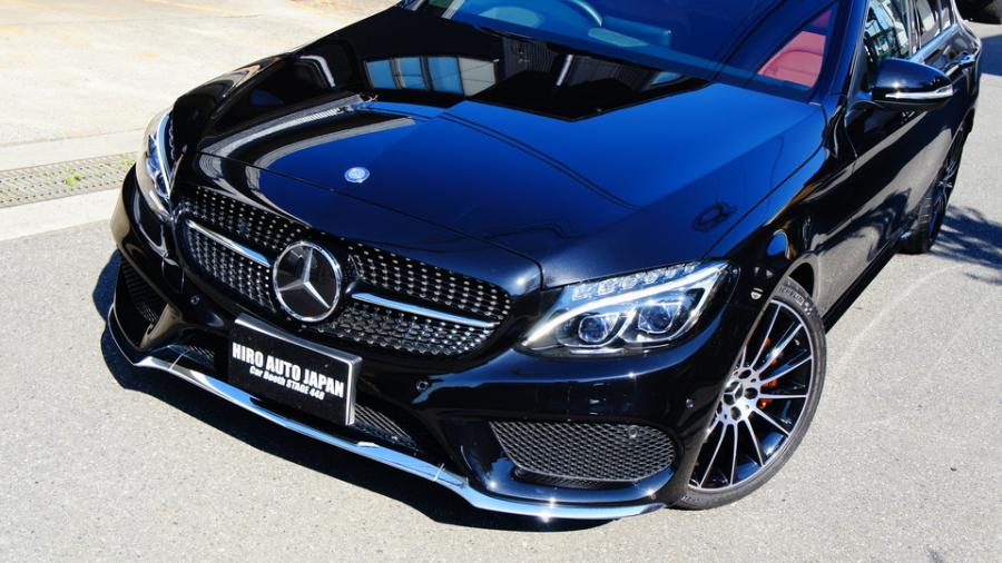 ベンツW205Cクラス　キャリパー塗装　COLOR：#030 Royal art pearl orange gold