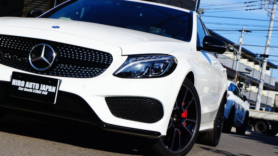 ベンツC43AMG　キャリパー塗装　COLOR:#001 Italian losso solid