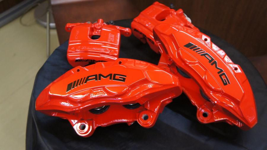 ベンツC43　キャリパー塗装　COLOR:#001 Italian losso solid