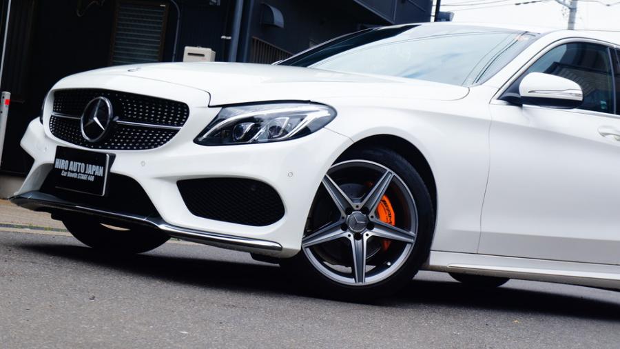 キャリパー塗装施工事例：ベンツC180　キャリパー塗装　COLOR:#098 honey of pearl orange　D-DASHダストダウンブレーキパット装着 IMG9_1634_oH9JIP_sub9.jpg