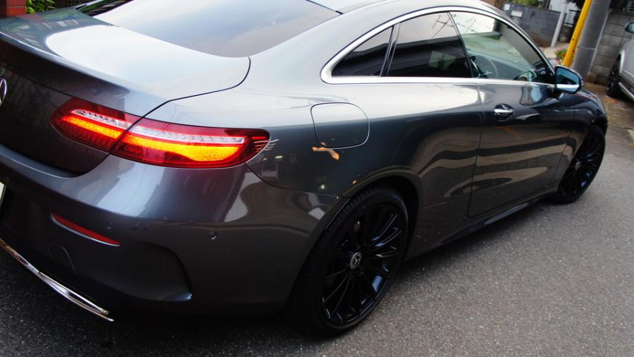 キャリパー塗装施工事例：ベンツEクラスクーペC238　キャリパー塗装＆ローター塗装　COLOR:#030 Royal art pearl orange gold＆#005 Deep coal black IMG9_1643_GTntbF_sub9.jpg