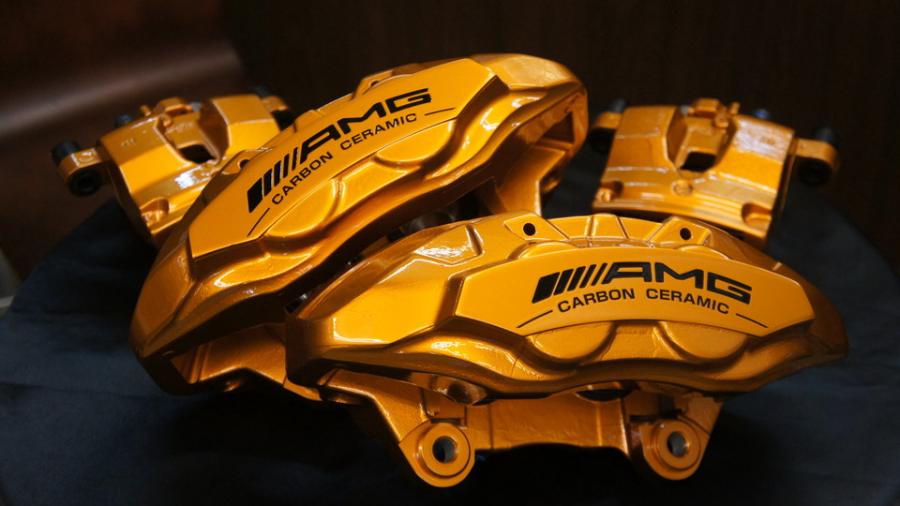 ベンツGLC43　キャリパー塗装　COLOR:#030 Royal art pearl orange gold