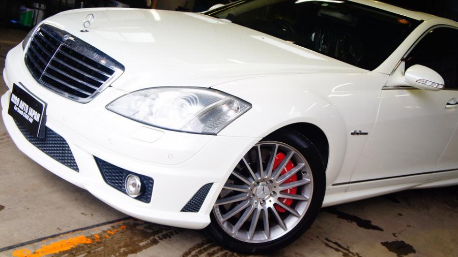 ベンツW221S63AMG　キャリパー塗装　COLOR:#001 Italian losso solid