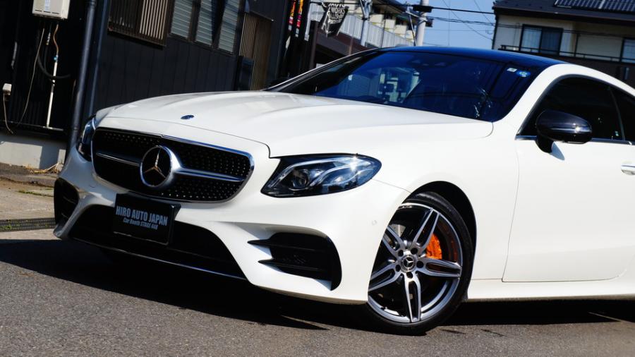 ベンツE400クーペ　キャリパー塗装　COLOR:#030 Royal art pearl orange gold