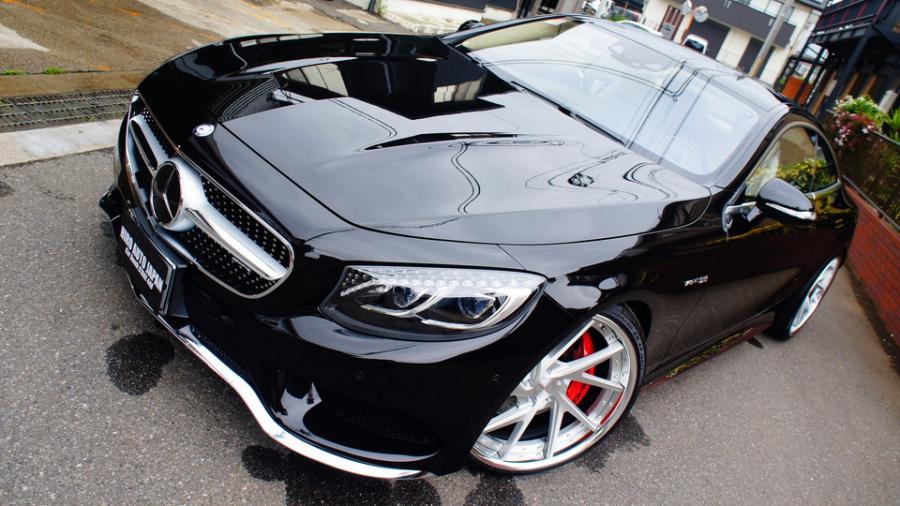 キャリパー塗装施工事例：ベンツS550クーペ　キャリパー塗装＆ローター塗装　COLOR:#001 Italian losso solid＆ローターブラック系 IMG9_1823_dFPfq3_sub6.jpg