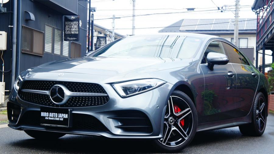 ベンツCLS450　キャリパー塗装COLOR:#001 Italian losso solid　ローター塗装COLOR:#003 Tokyo midnight gold　ローター加工RrのみType:DD