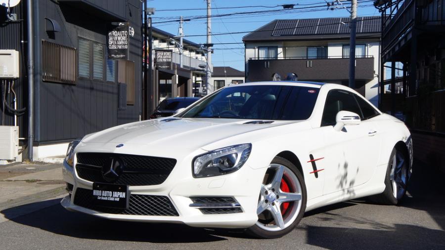 ベンツSL350　キャリパー塗装COLOR:#010 premiun rouge candy red