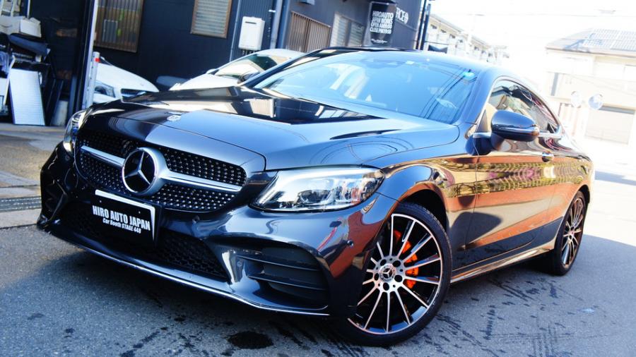 ベンツCクラスクーペ　キャリパー塗装COLOR:#1110 Valencia premium orange