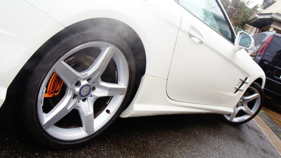 キャリパー塗装施工事例：ベンツSL550　キャリパー塗装COLOR:#030 Royal art pearl orange gold IMG9_1936_36BgNr_sub4.jpg