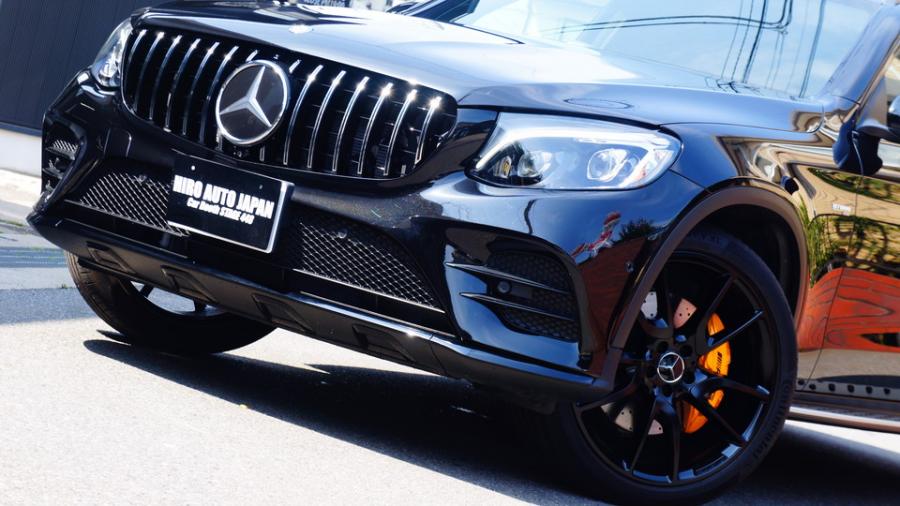 ベンツGLC43AMG　キャリパー塗装COLOR:#021 california sunshinne yellow