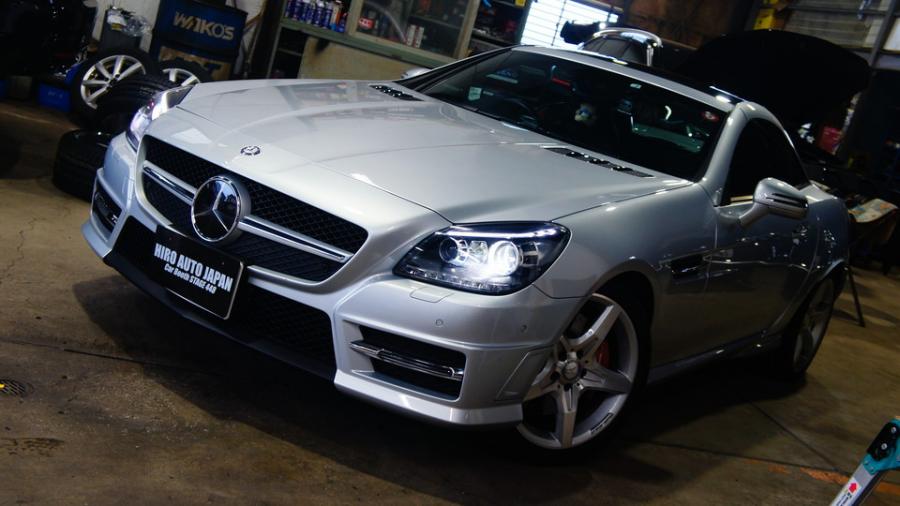 ベンツSLK　キャリパー塗装COLOR:#001 Italian losso solid