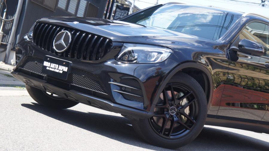 キャリパー塗装施工事例：ベンツGLC250　キャリパー塗装COLOR:#008 Flash champagne gold　ホイール塗装：マットブラック　パナメリカーナグリル装着 IMG9_1987_92GOUx_sub4.jpg