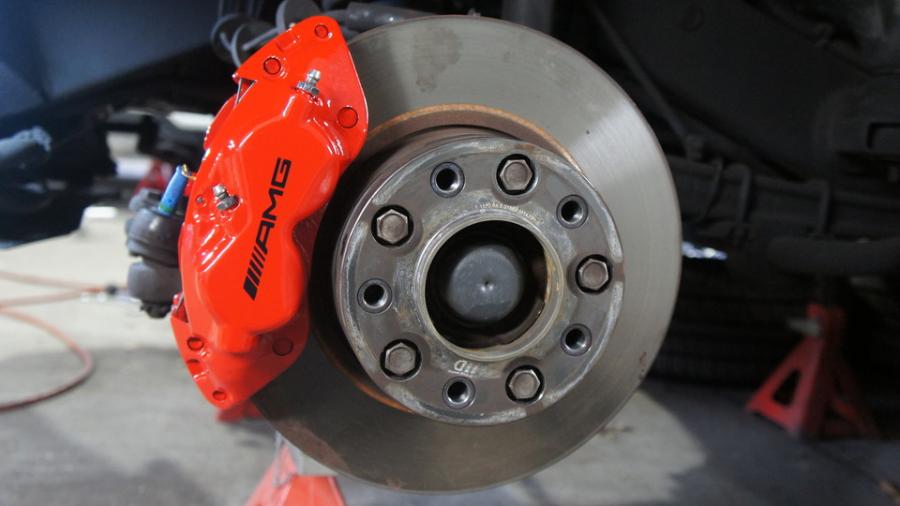 キャリパー塗装施工事例：ベンツG350d　キャリパー塗装COLOR:#001 Italian losso solid IMG9_2035_8kgOU1_sub1.jpg