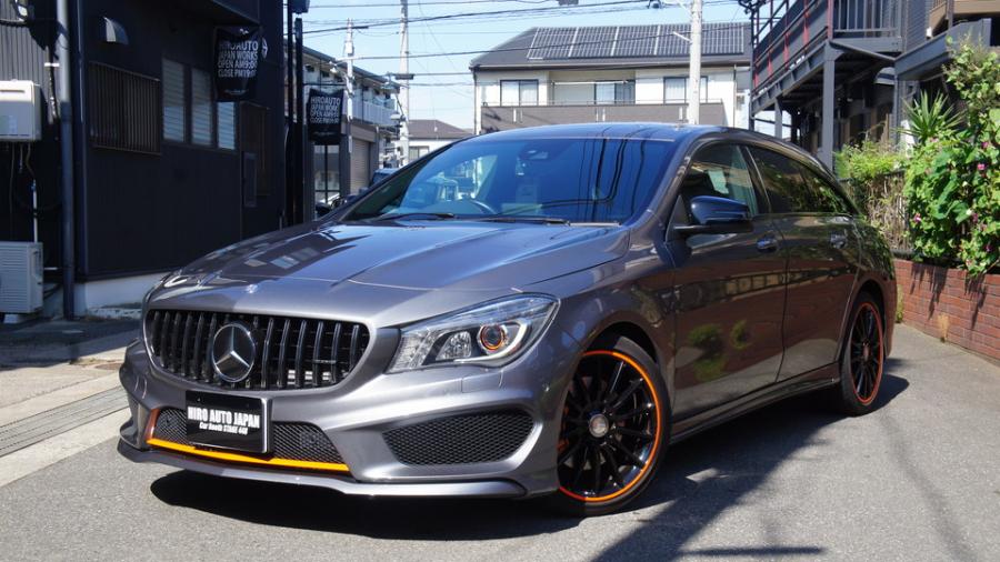 ベンツCLA250ｼｭｰﾃｨﾝｸﾞﾌﾞﾚｰｸ　キャリパー塗装COLOR:#1110 Valencia premium orange