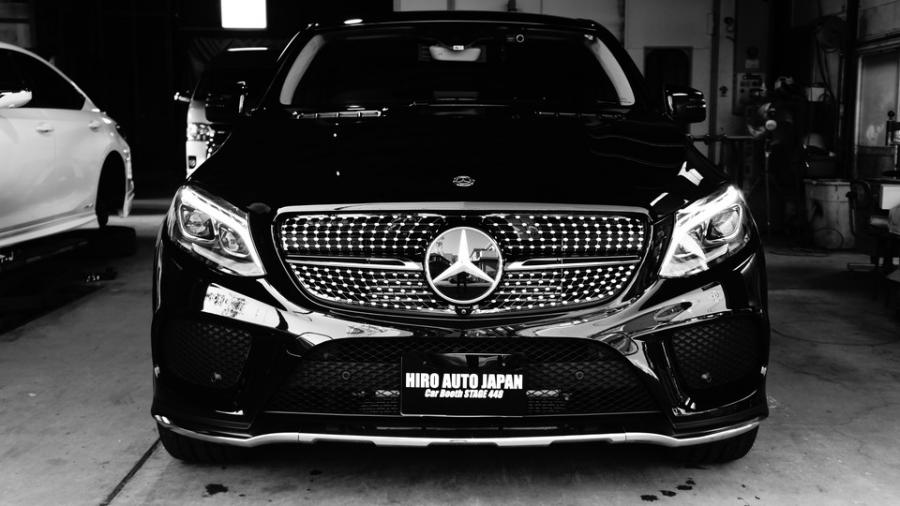 キャリパー塗装施工事例：ベンツGLEクーペ　キャリパー塗装COLOR:#003 Tokyo midnight gold　ローダウンH＆R IMG9_2063_LU5EKF_sub6.jpg