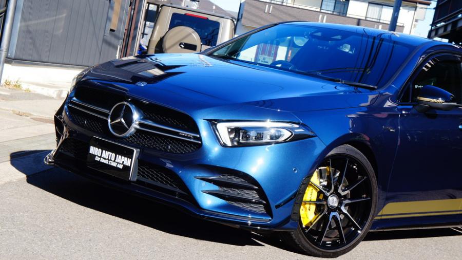 キャリパー塗装施工事例：ベンツA35AMG　キャリパー塗装COLOR:#020 hawaiian passion yellow IMG9_2081_RKf5st_sub11.jpg