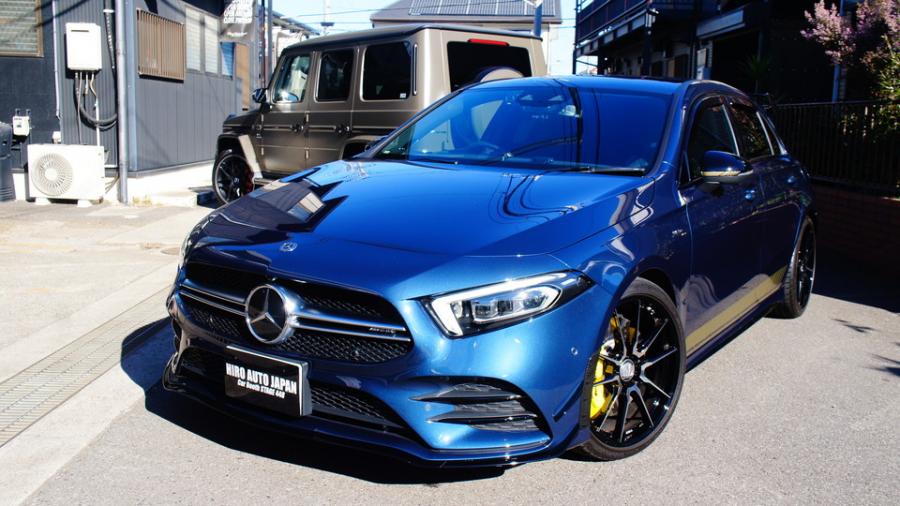 キャリパー塗装施工事例：ベンツA35AMG　キャリパー塗装COLOR:#020 hawaiian passion yellow IMG9_2081_RKf5st_sub9.jpg