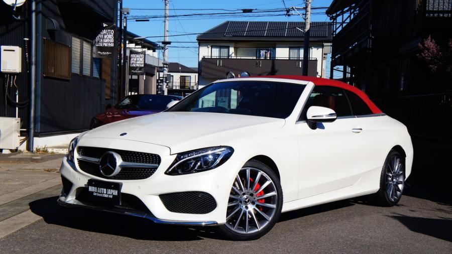 ベンツCクラスカブリオレ　キャリパー塗装COLOR:#001 Italian losso solid