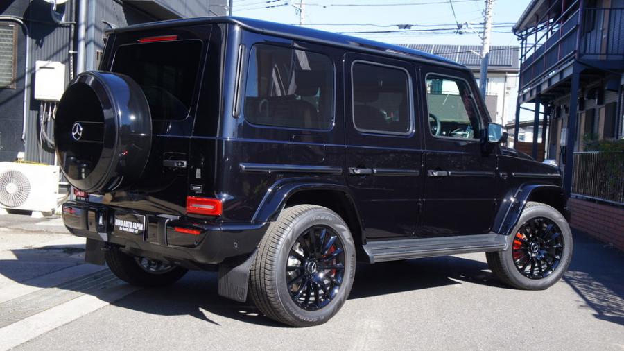 キャリパー塗装施工事例：ベンツG350d　キャリパー塗装COLOR:#001 Italian losso solid　スペーサー前後取付、ホイール塗装一台分、各種ブラックアウト塗装 IMG9_2096_ugCztL_sub11.jpg