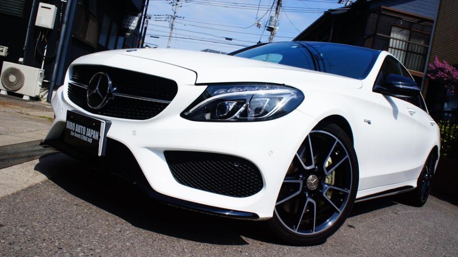 キャリパー塗装施工事例：ベンツC43AMG　キャリパー塗装COLOR:#008 Flash champagne gold　テールライトスモーク塗装　サイドステップ部分ラッピング IMG9_2129_zYBfJF_sub8.jpg