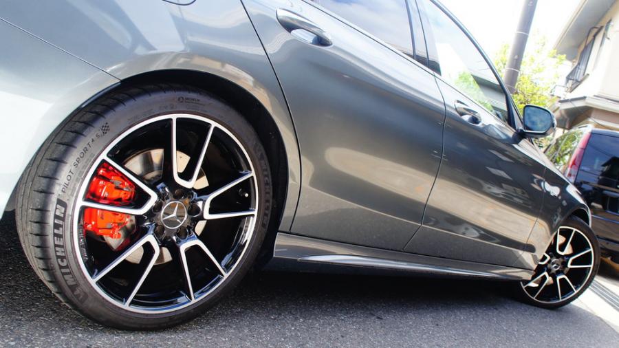 キャリパー塗装施工事例：ベンツC43AMG　キャリパー塗装　COLOR:#001 Italian losso solid IMG9_2136_CR3j1I_sub7.jpg