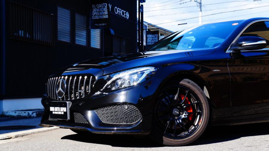 キャリパー塗装施工事例：ベンツC200　キャリパー塗装COLOR:#001 Italian losso solid　ディクセルZタイプパット装着 IMG9_2219_nNoaIo_sub3.jpg