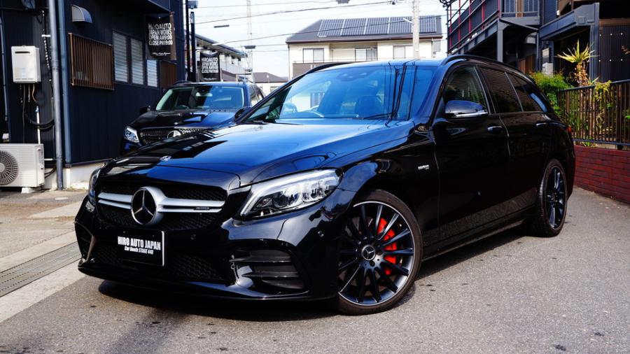 ベンツC43AMG　キャリパー塗装COLOR:#001 Italian losso solid