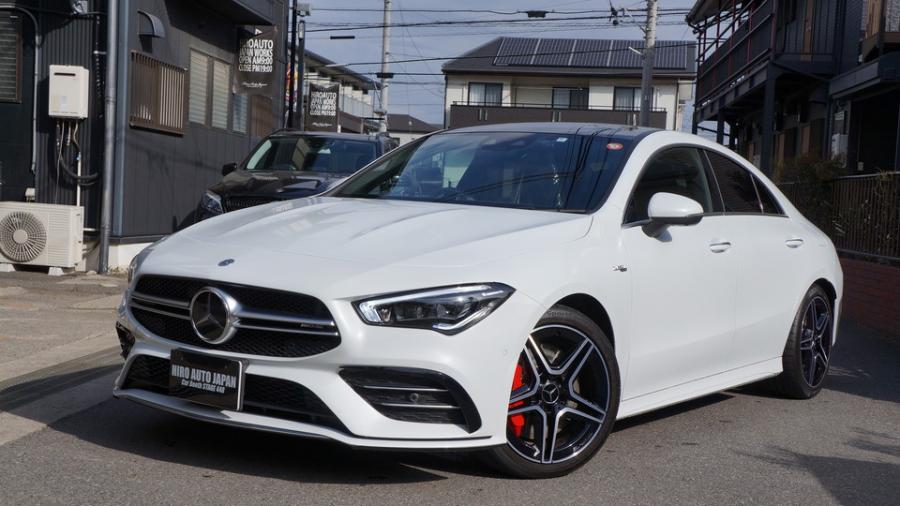 ベンツCLA35AMG　キャリパー塗装COLOR:#001 Italian losso solid　D-DASHダストダウンパット前後装着