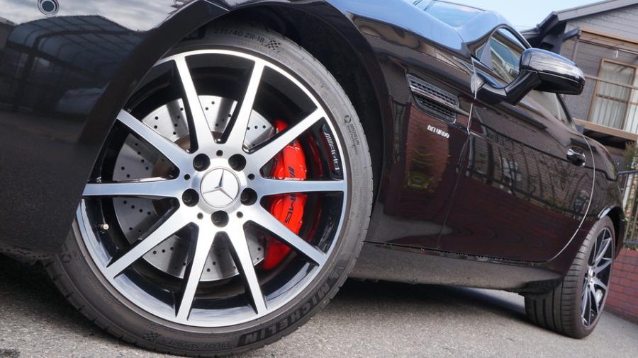 キャリパー塗装施工事例：ベンツSLC　キャリパー塗装　COLOR:#001 Italian losso solid IMG9_2274_oFTpJM_sub3.jpg