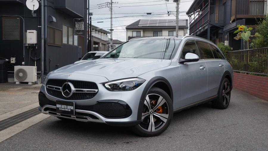 ベンツEクラスオールロード　キャリパー塗装COLOR:#030 Royal art pearl orange gold　D-DASHブレーキパット装着