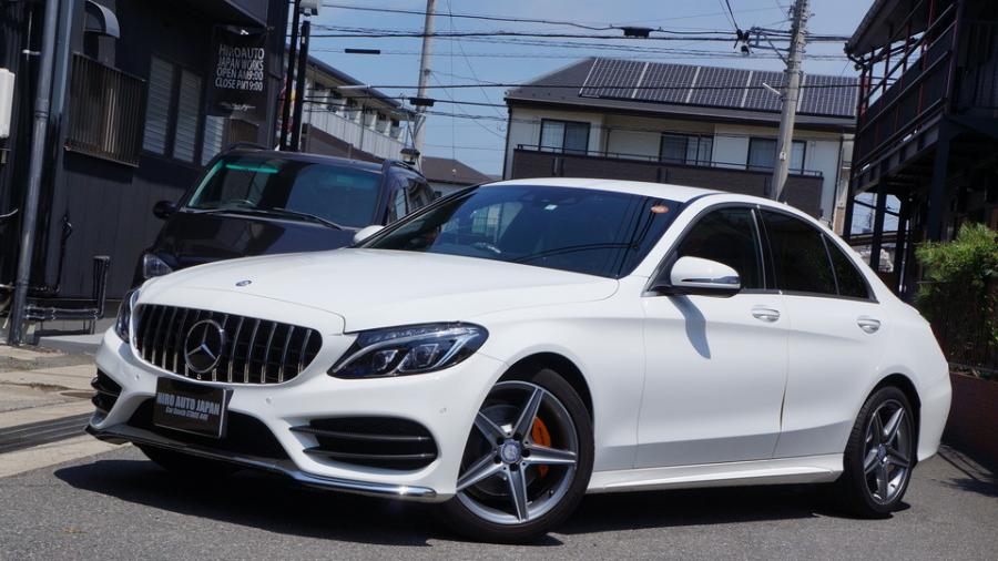 ベンツCクラス　キャリパー塗装COLOR:#030 Royal art pearl orange gold　D-DASH低ダストブレーキパット装着