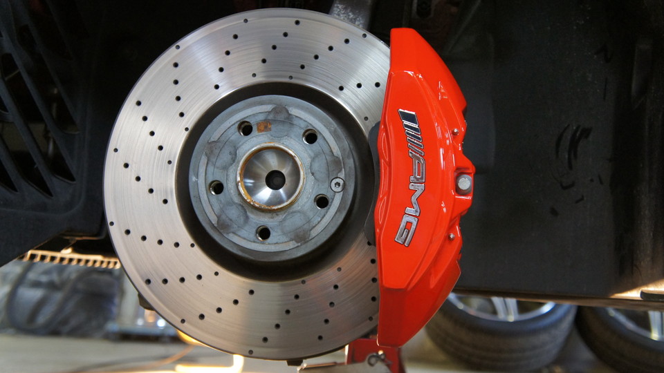 ベンツBenz R231SL350純正キャリパー塗装　カラー：#001 Italian losso solid