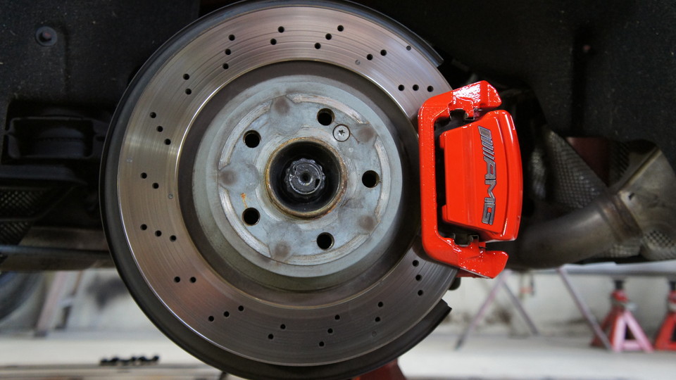 キャリパー塗装施工事例：ベンツBenz R231SL350純正キャリパー塗装　カラー：#001 Italian losso solid IMG9_678_BG19Qk_sub1.jpg