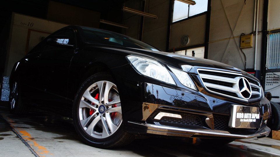 キャリパー塗装施工事例：ベンツEクラスW212クーペ純正キャリパー塗装　カラー：#001 Italian losso solid＆ローター加工Type：SD IMG9_726_GCNyRB_sub3.jpg