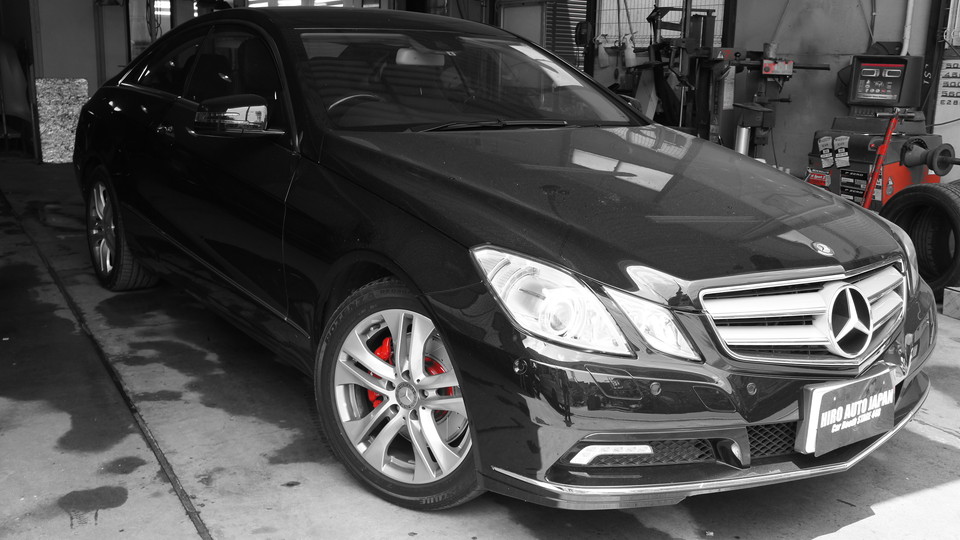 キャリパー塗装施工事例：ベンツEクラスW212クーペ純正キャリパー塗装　カラー：#001 Italian losso solid＆ローター加工Type：SD IMG9_726_GCNyRB_sub6.jpg