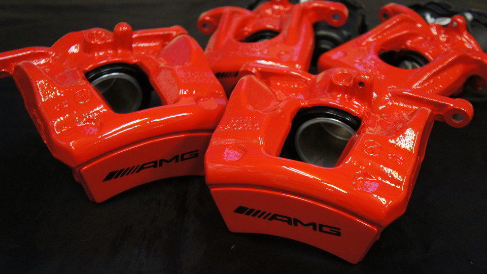 ベンツCLA純正キャリパー塗装　カラー：#001 Italian losso solid