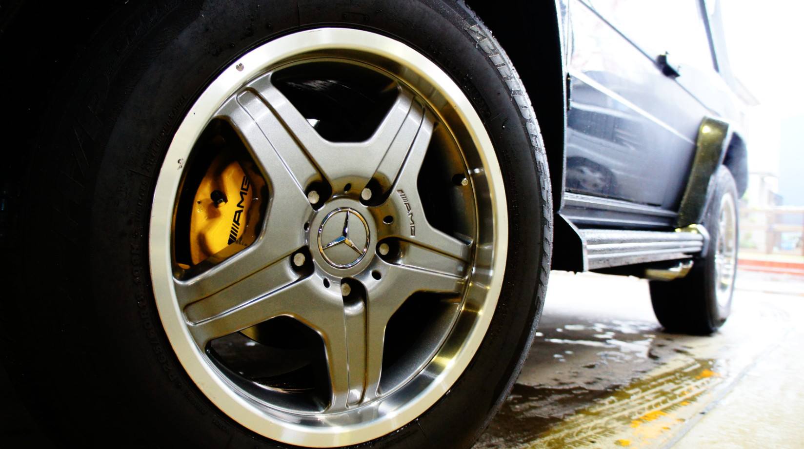 キャリパー塗装施工事例：Mercedes-Benz AMG G55 Cabrioletキャリパー塗装＆LOGO★COLOR:giallo modena #002 IMG9_812_2MzROG_sub2.jpg