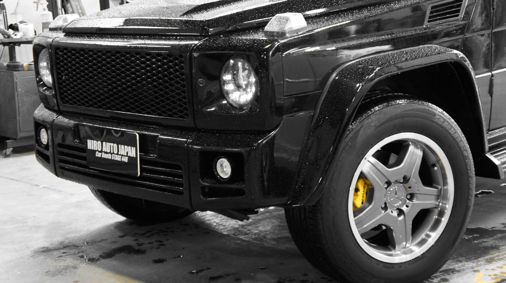 キャリパー塗装施工事例：Mercedes-Benz AMG G55 Cabrioletキャリパー塗装＆LOGO★COLOR:giallo modena #002 IMG9_812_2MzROG_sub4.jpg