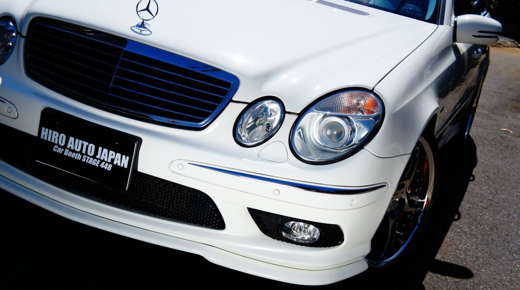 キャリパー塗装施工事例：Benz E55AMG SW W211キャリパー塗装＆LOGO★COLOR:#011 royal flash candy red IMG9_855_3cE543_sub6.jpg