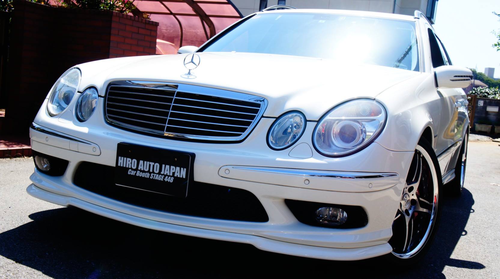 キャリパー塗装施工事例：Benz E55AMG SW W211キャリパー塗装＆LOGO★COLOR:#011 royal flash candy red IMG9_855_3cE543_sub7.jpg