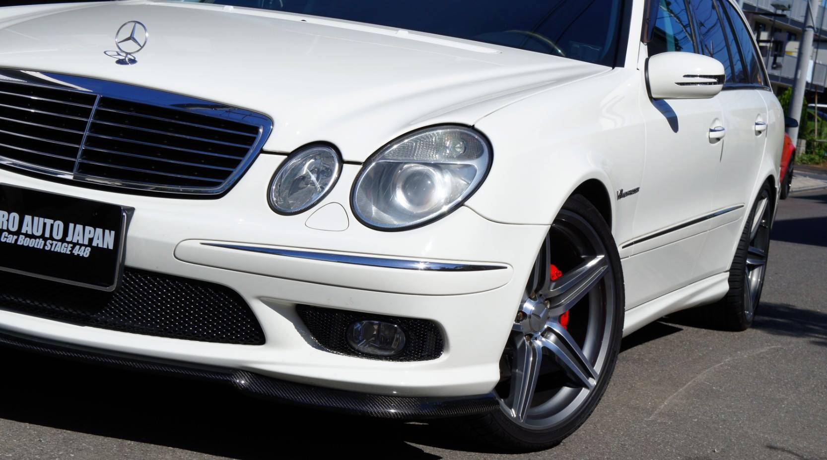 キャリパー塗装施工事例：Mercedes-Benz E500 W211キャリパー塗装＆LOGO★COLOR：#001 Italian losso solid ローター加工Type：SD（6スリット＆ドリルド） IMG9_861_MYsfIQ_sub4.jpg