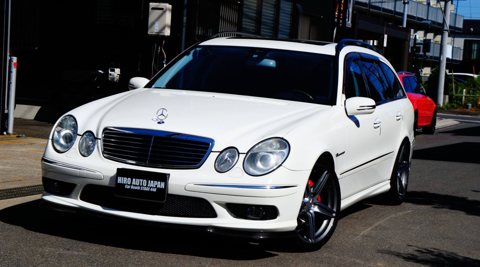 キャリパー塗装施工事例：Mercedes-Benz E500 W211キャリパー塗装＆LOGO★COLOR：#001 Italian losso solid ローター加工Type：SD（6スリット＆ドリルド） IMG9_861_MYsfIQ_sub5.jpg