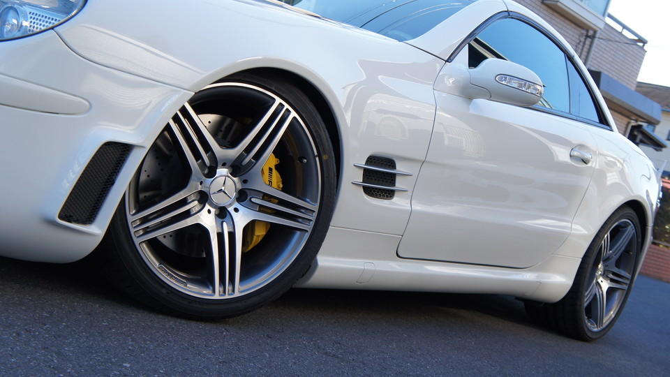 キャリパー塗装施工事例：ベンツBenz R230AMG用ブレンボキャリパー取付塗装　COLOR:#002 giallo modena IMG9_928_lmYhRc_sub4.jpg