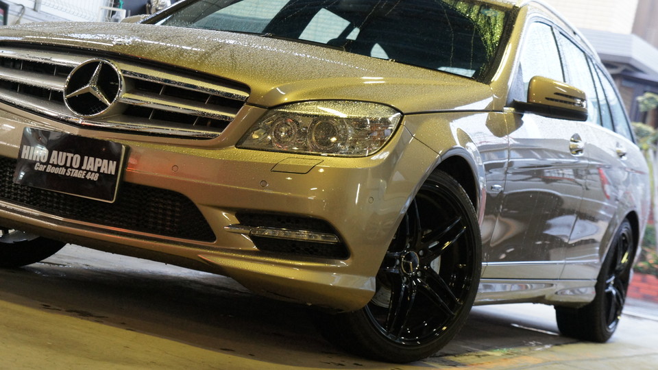 キャリパー塗装施工事例：ベンツW204Cクラス純正キャリパー塗装　COLOR:#006 diamond dust silver＆ローター塗装　COLOR:#1107PLATINUM NEW BRONZE PEARL METALLIC IMG9_941_vMDO0H_sub8.jpg